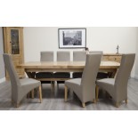 Deluxe Oak Super X Leg Extending Dining Table